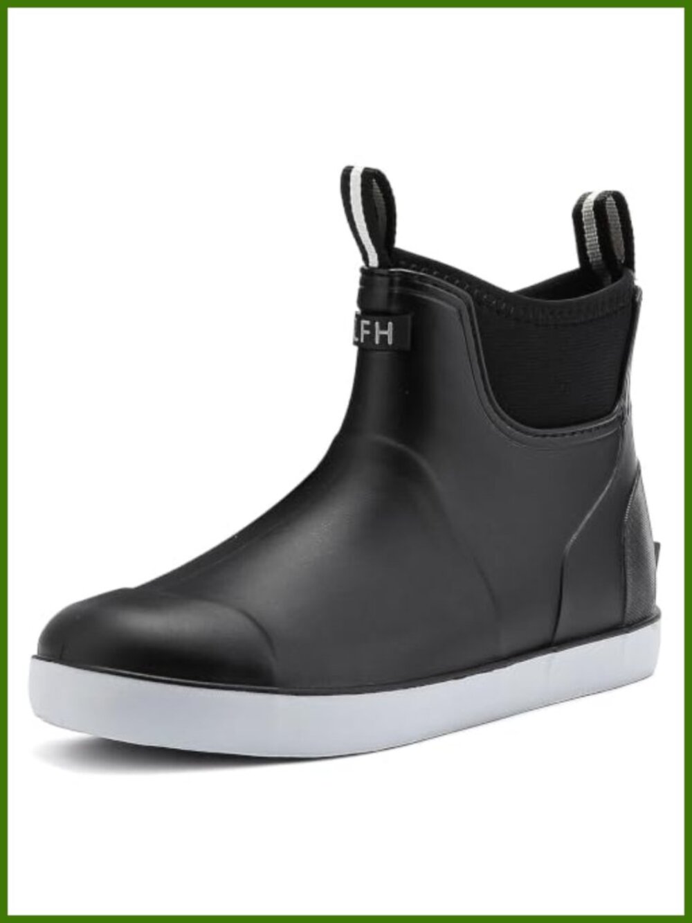 Men's Waterproof Ankle Deck Boots Non-Slip PVC Rain Boots Fishing